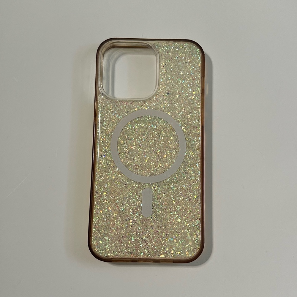 Insignia Glitter Clear Sparkle  Phone Case with MagSafe for IPhone 14 Pro Max